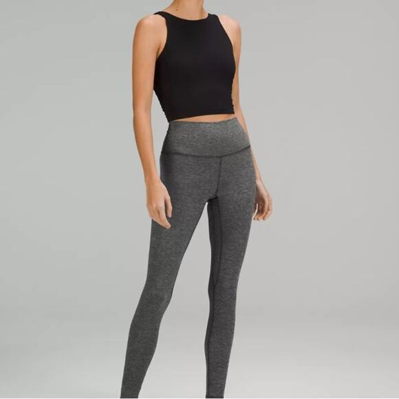 LULULEMON Align High-Rise Leggings. Size 2. Heathered Graphite Gray‎ - Picture 3 of 15